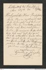 Nachlass Franz Steindachner, Brief von Gustav Hopke an Franz Steindachner (20.09.1896), Inv.Nr. 238.04, Seite 1